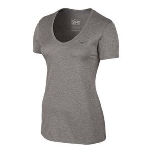 Grey small Nike women’s v neck dry fit